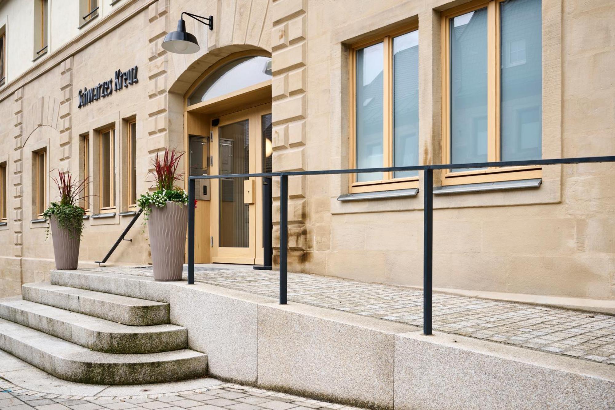 Schwarzes Kreuz Gasthaus Pension Teuschnitz Exteriör bild